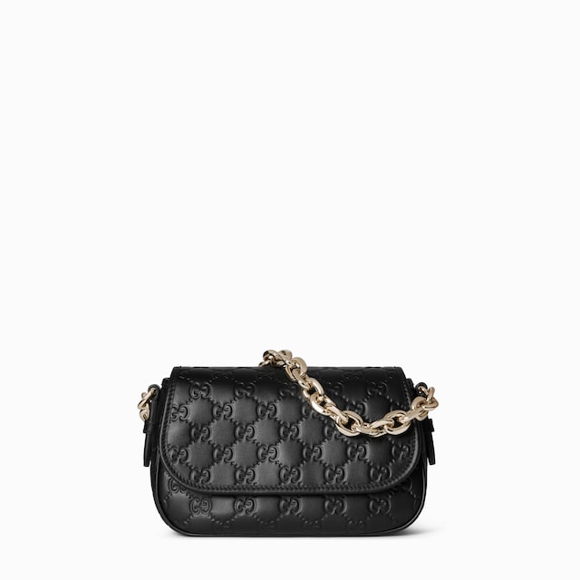 GUCCI ショルダーバッグ　 パテントレザー　 がま口　チェーン　ブラック グッチ レディース バッグ/鞄 チェーンバッグ | GUCCI® JP