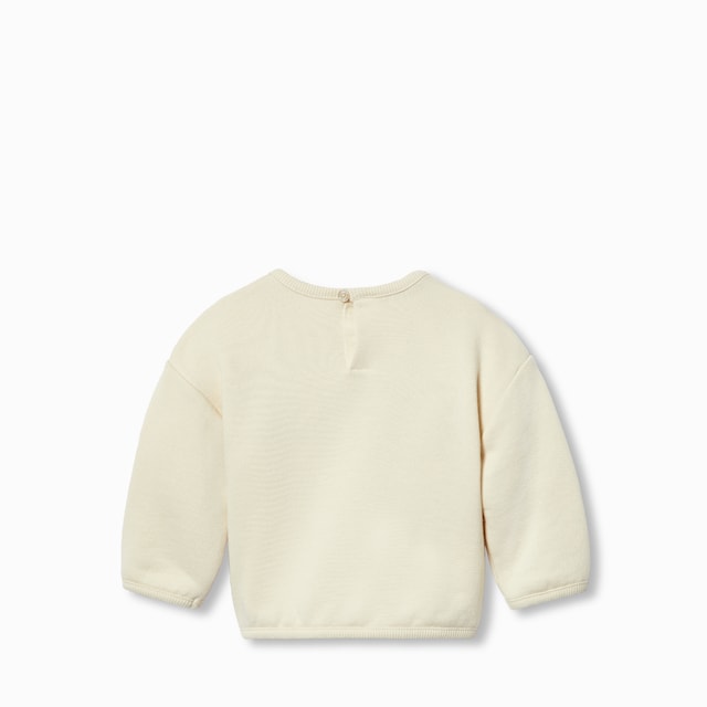 Baby cotton sweatshirt with Web