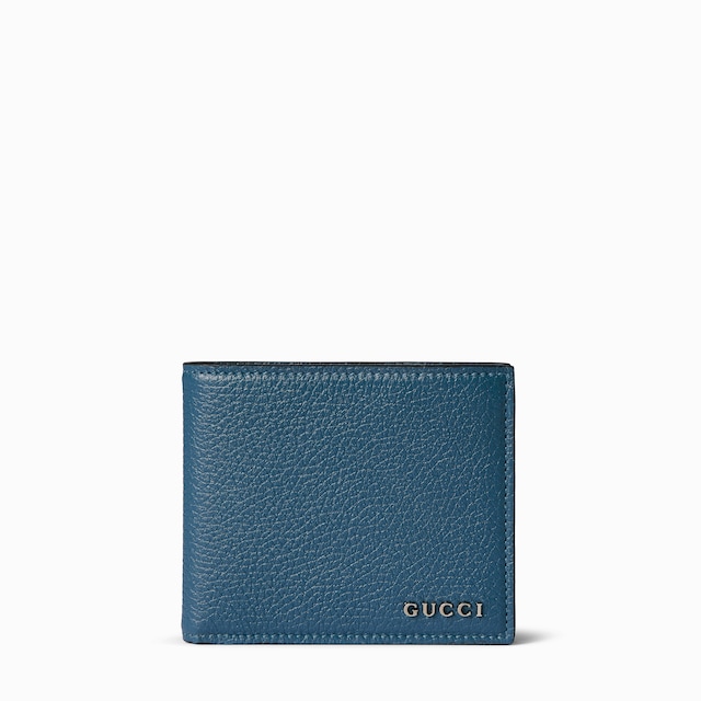 Portafoglio bi-fold con logo Gucci