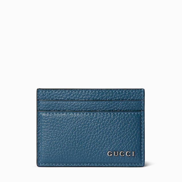 Card case with Gucci script