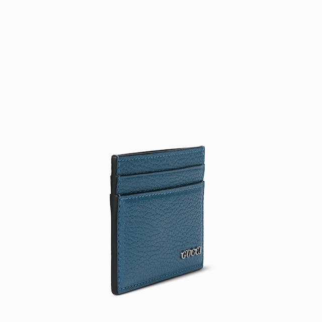 Card case with Gucci script