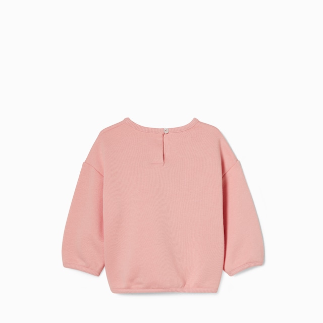 Baby cotton sweatshirt with print