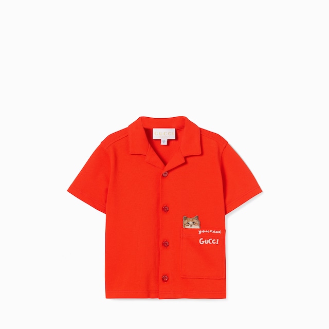 Baby polo shirt with embroidery