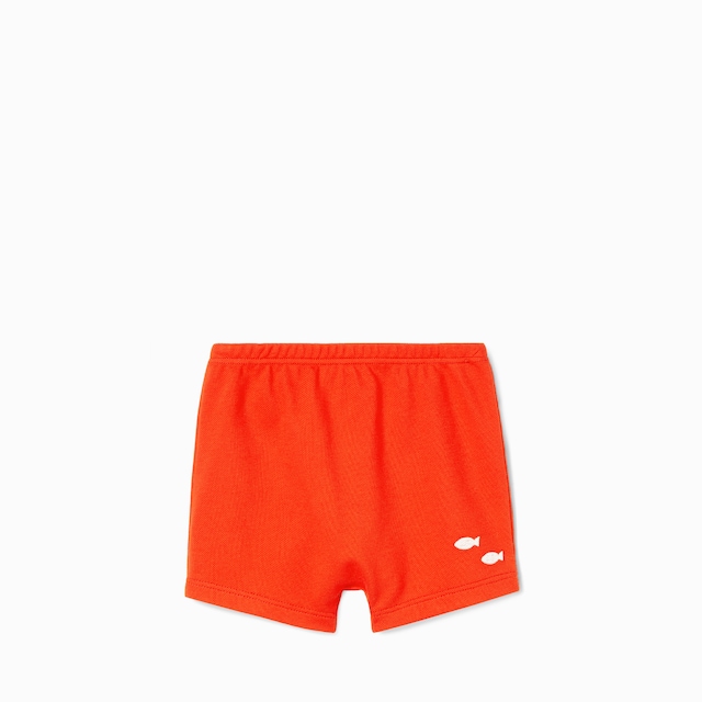 Baby embroidered cotton shorts