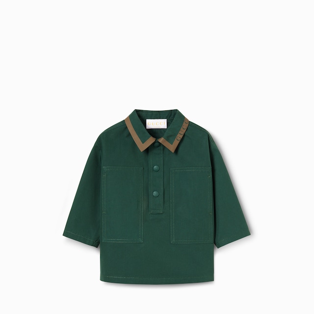 Baby cotton poplin overshirt