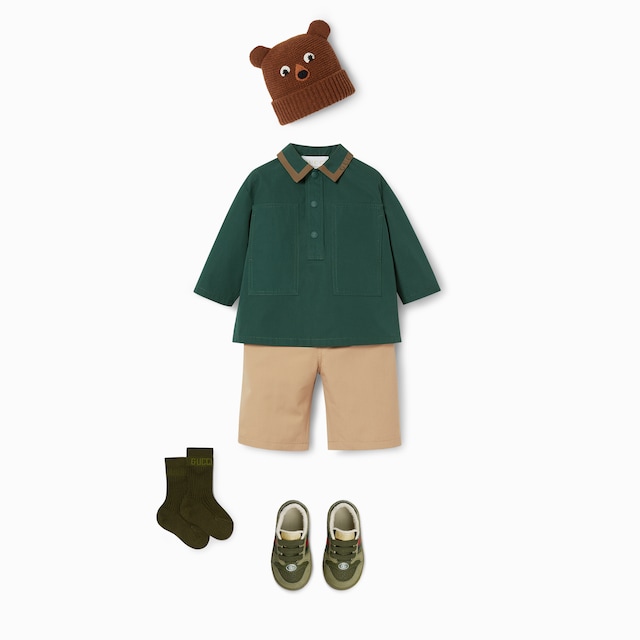 Baby cotton poplin overshirt