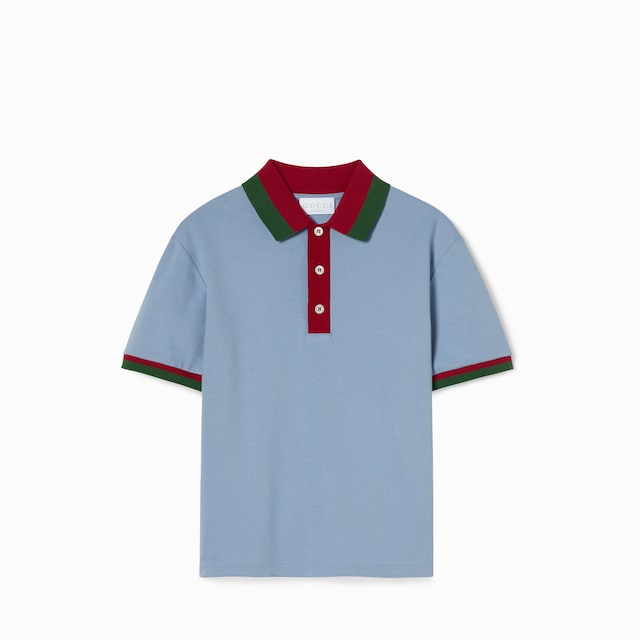 Children's cotton polo shirt