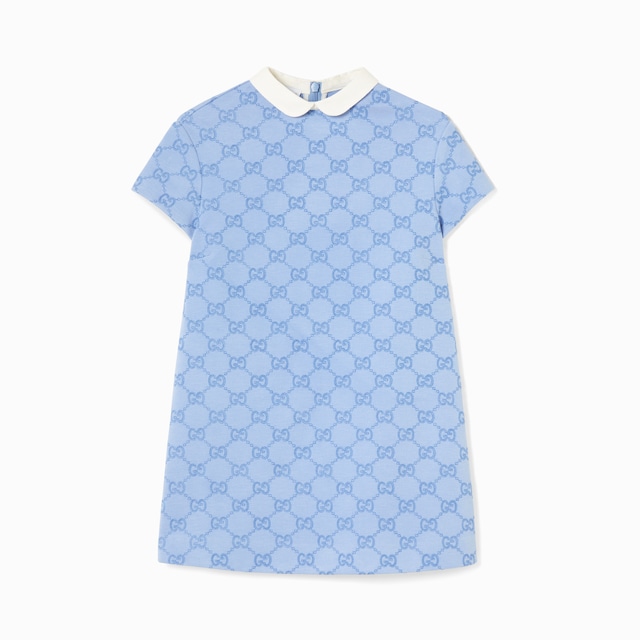 Children's embroidered jersey dress