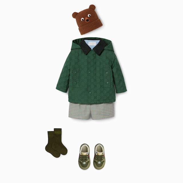 Baby check cotton shorts