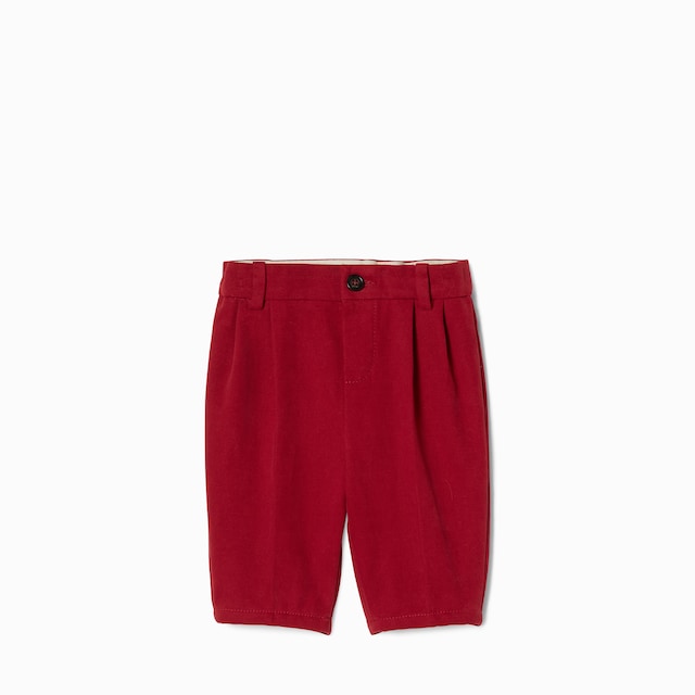 Baby cotton pants with print
