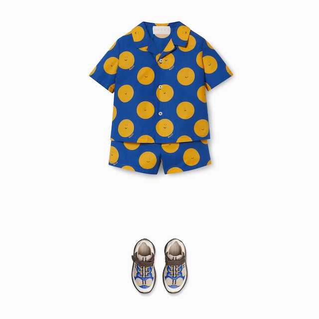 Baby printed cotton shirt
