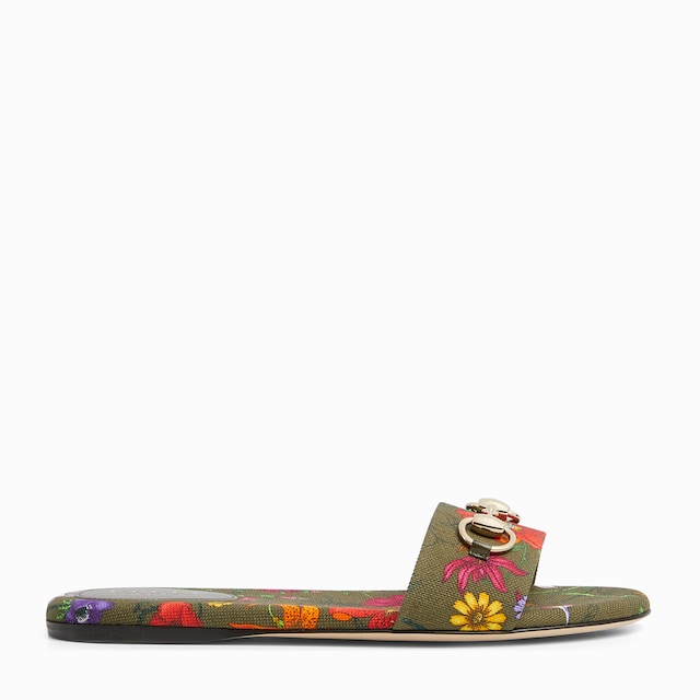 Women's slide sandal with Horsebit