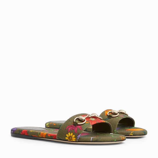 Women's slide sandal with Horsebit