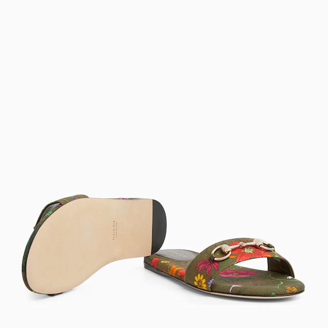 Women's slide sandal with Horsebit