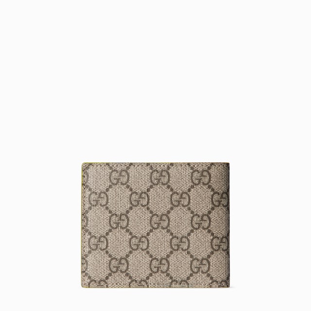 Acid green interior GG bi-fold wallet