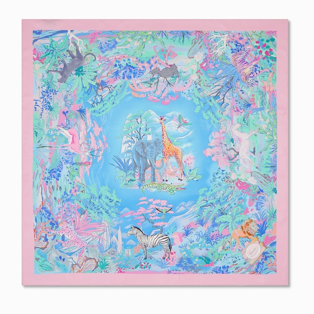 90 x 90 project printed silk carré