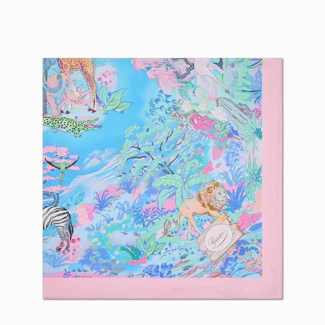 90 x 90 project printed silk carré
