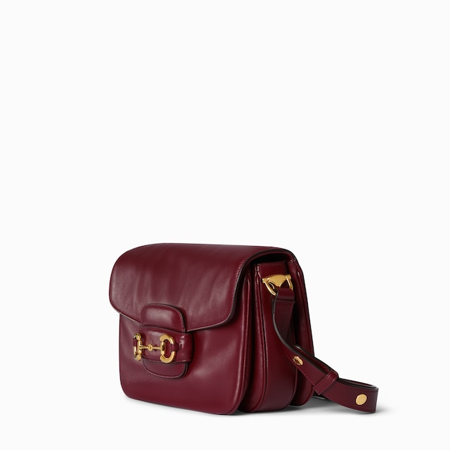 Bolsa para el hombro pequeña Gucci Horsebit 1955 Aura