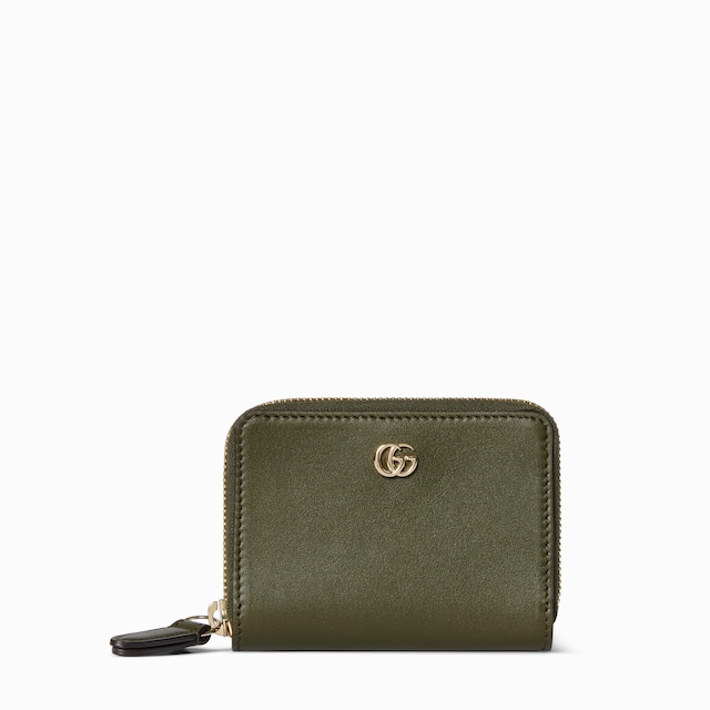 GG Marmont Mini-Brieftasche mit Flora-Motiv und RV