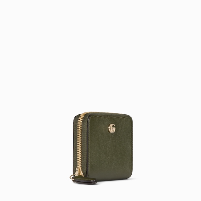 GG Marmont Mini-Brieftasche mit Flora-Motiv und RV