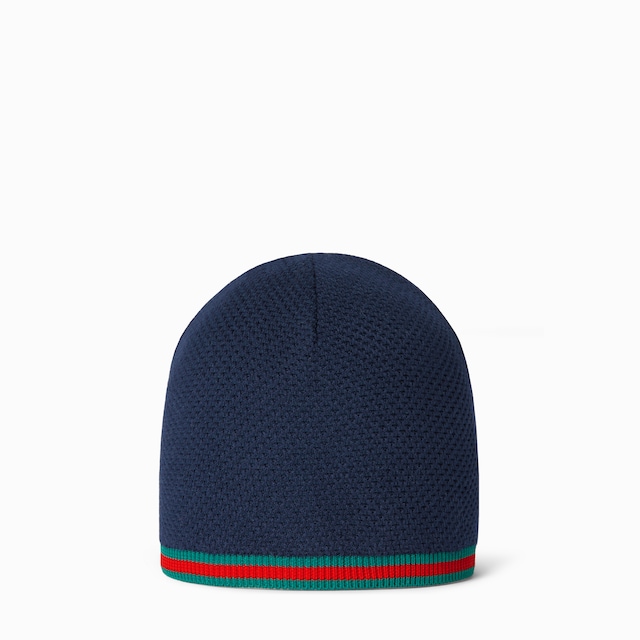 Gorro algodón con tribanda Web para bebé