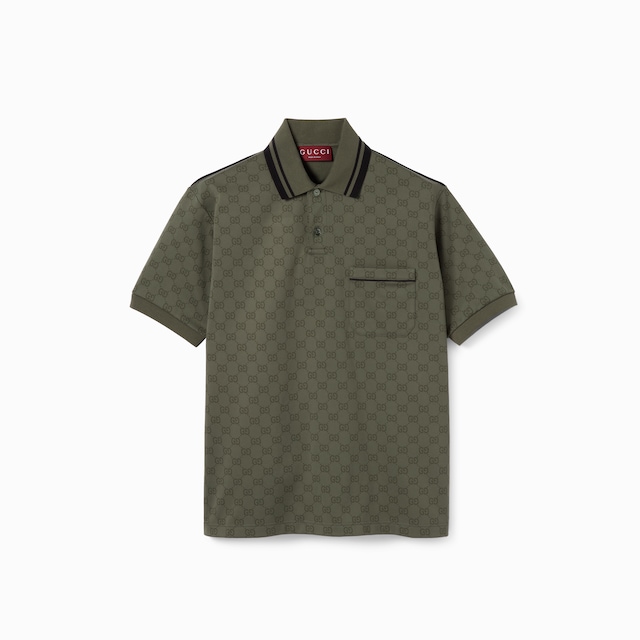 GG jersey jacquard polo shirt