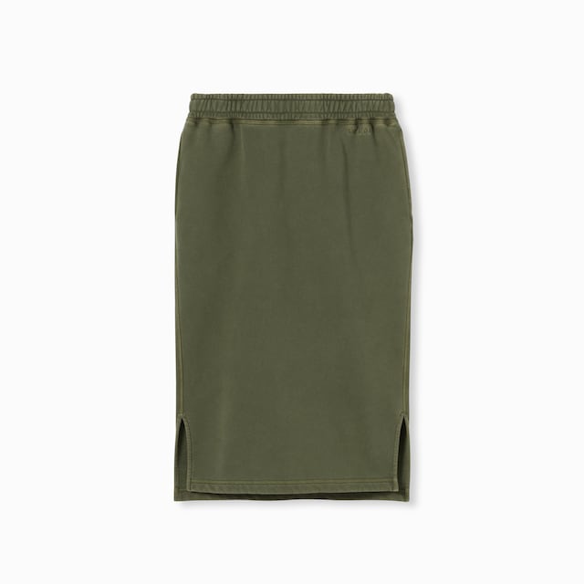 Cotton jersey skirt with embroidery