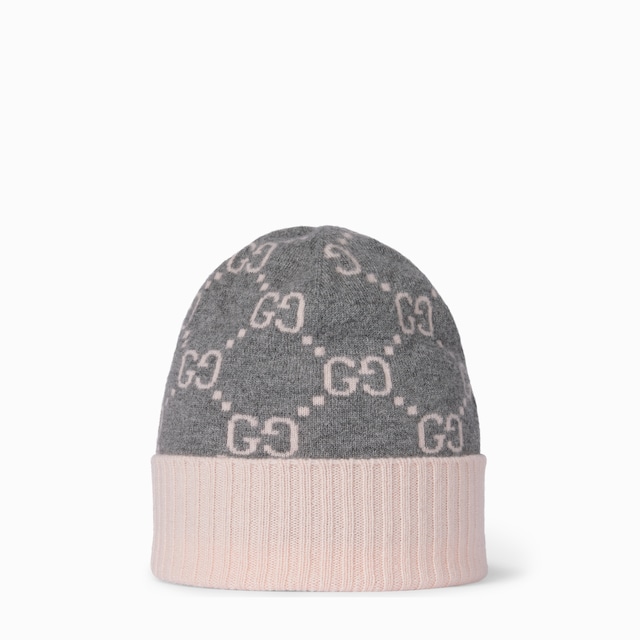 GG cashmere jacquard hat