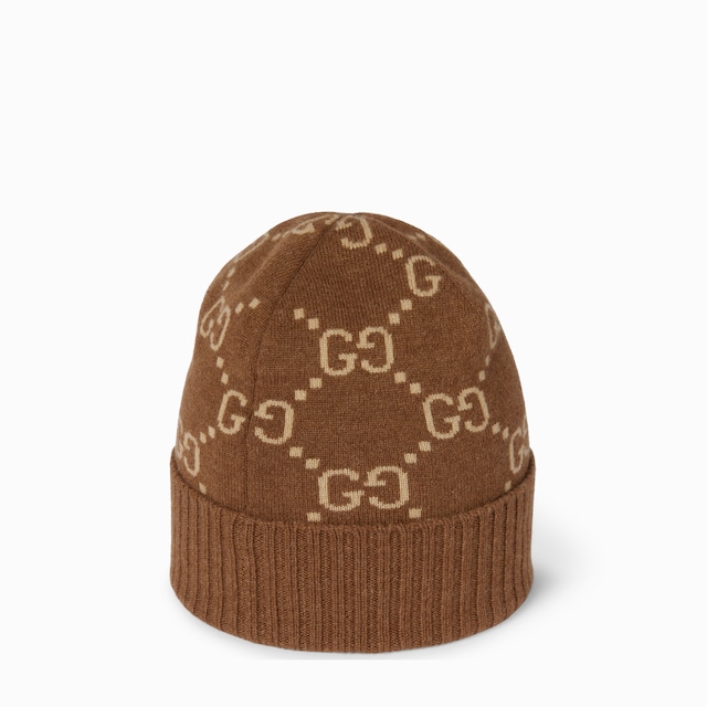 GGカシミア ジャカード キャップ