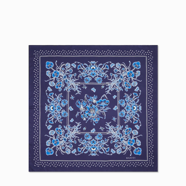 Printed cotton pocket square