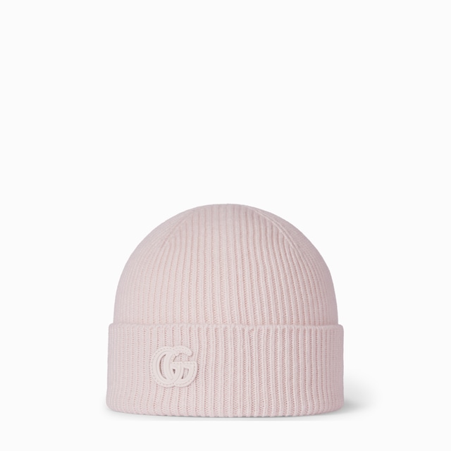 Cashmere hat with patch