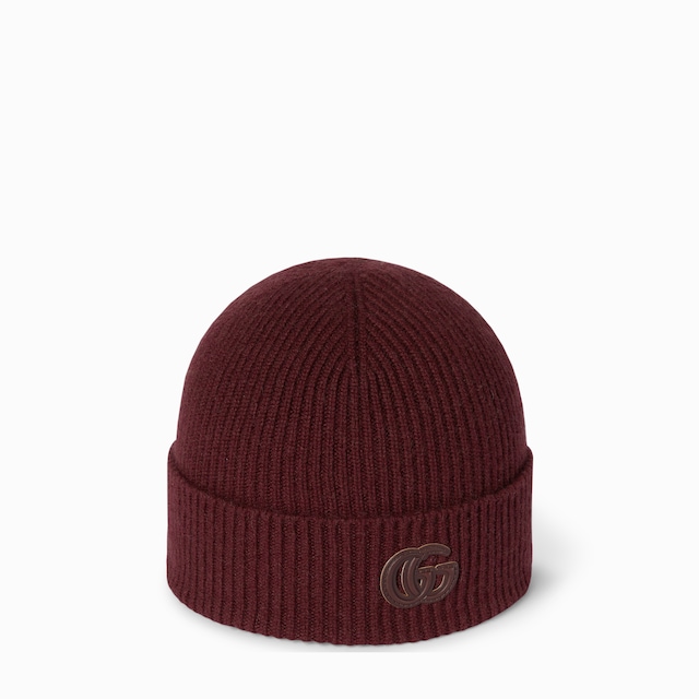 Cashmere hat with patch
