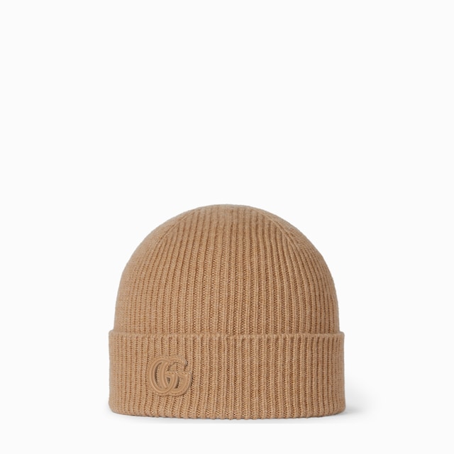 Cashmere hat with patch