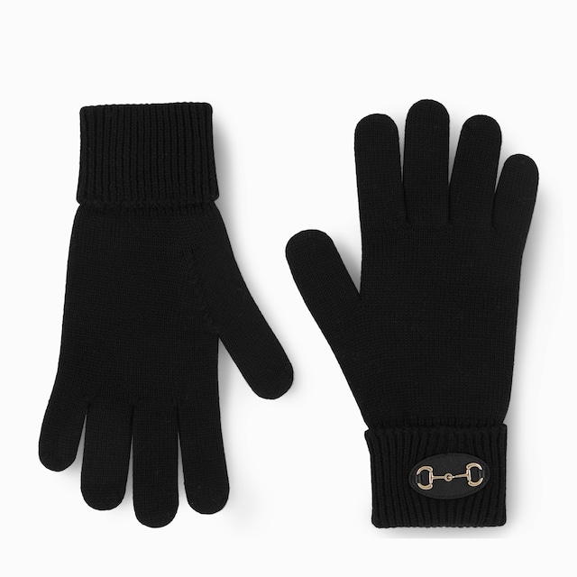 Wool gloves with Horsebit
