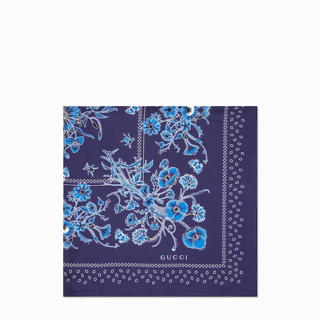 Printed cotton pocket square