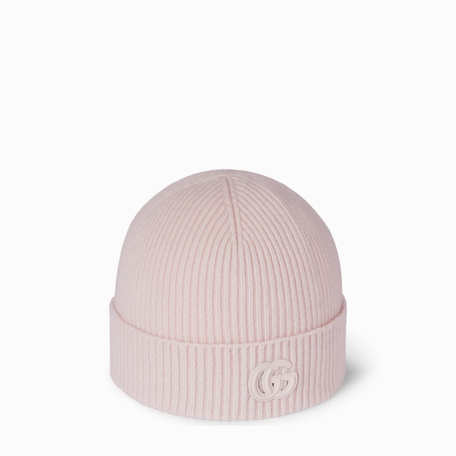 Cashmere hat with patch