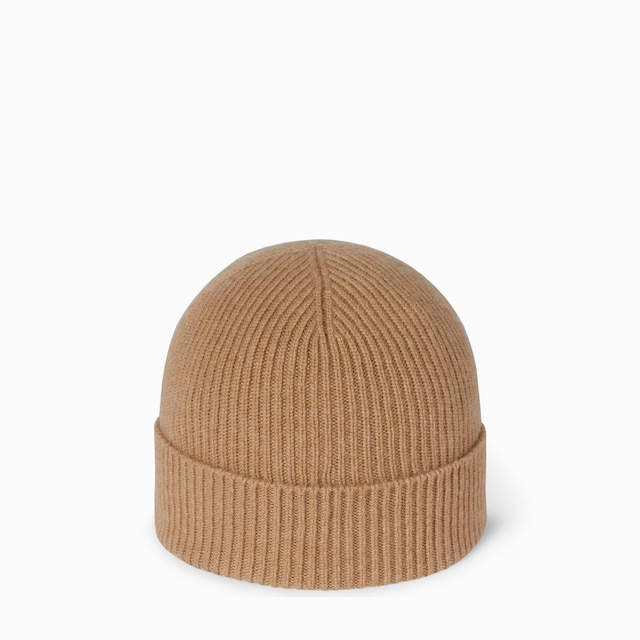 Cashmere hat with patch
