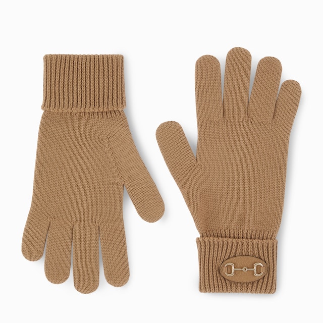 Wool gloves with Horsebit