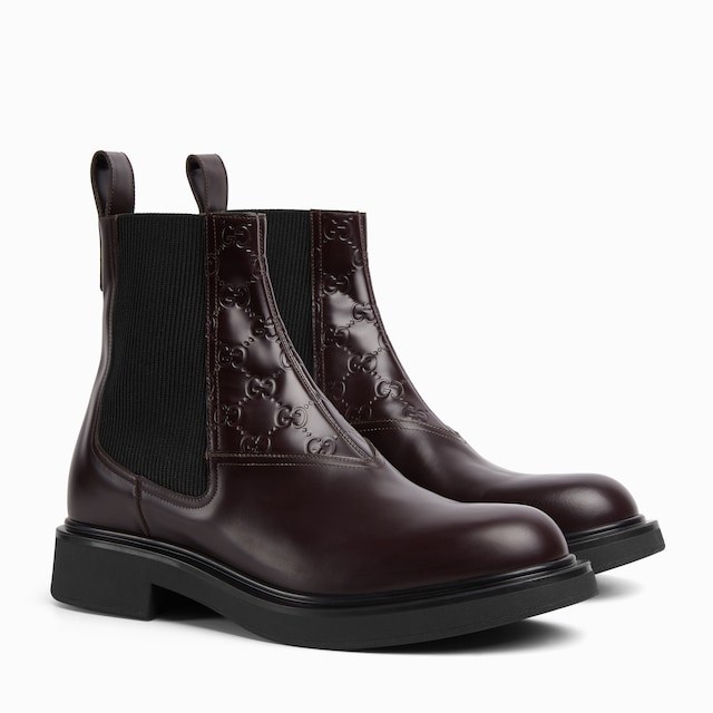 Men's ankle boot with GG detail