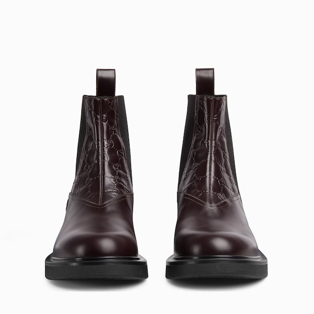 Men's ankle boot with GG detail