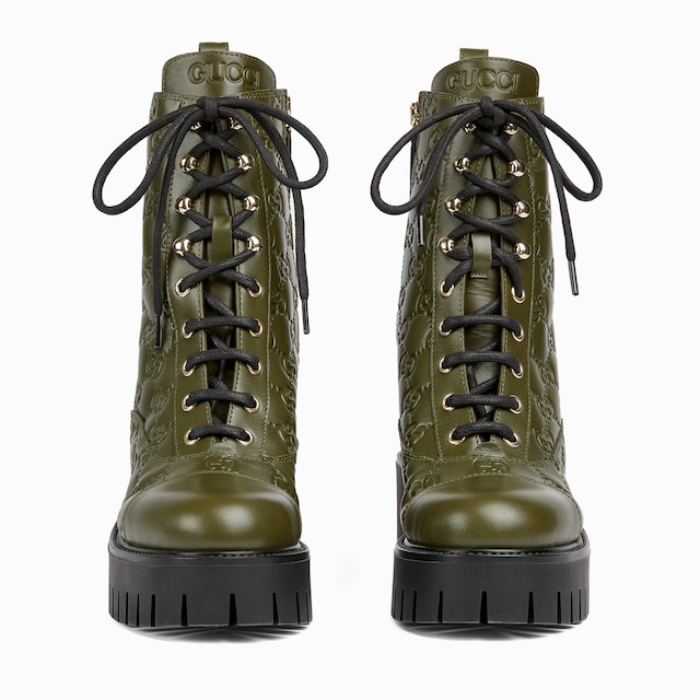 【美品】 GUCCI レースアップブーツ 大きいサイズ 39 スタッズ ボア 黒 美品】 GUCCI レースアップブーツ 大きいサイズ 39 スタッズ ボア 黒