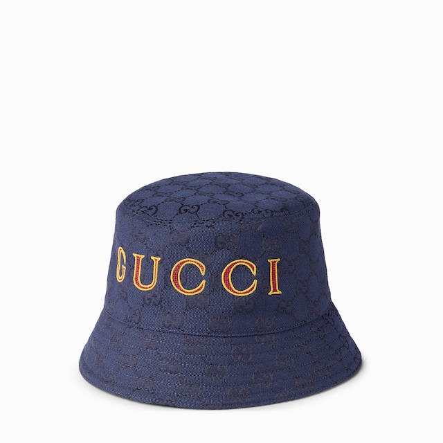 GG cotton canvas jacquard bucket hat