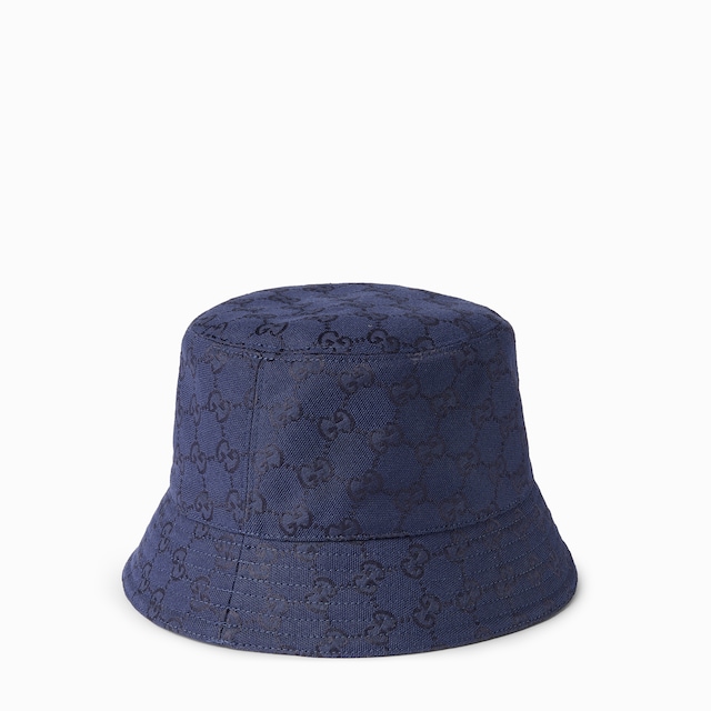 GG cotton canvas jacquard bucket hat