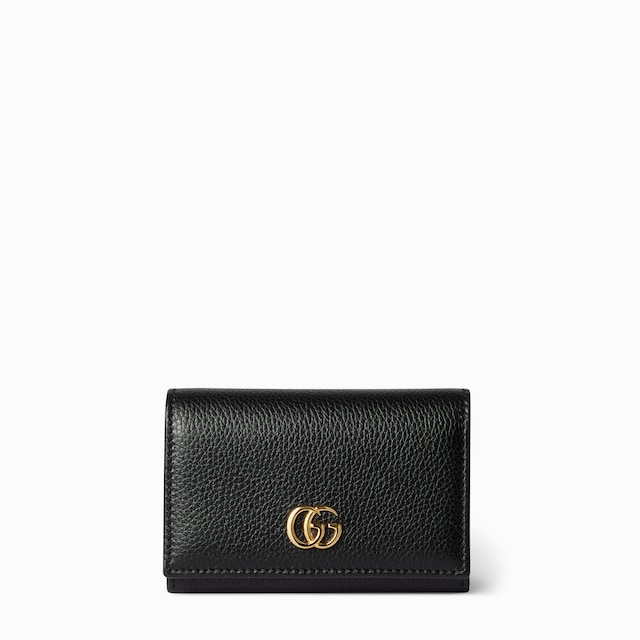 Bi-color GG Marmont card case