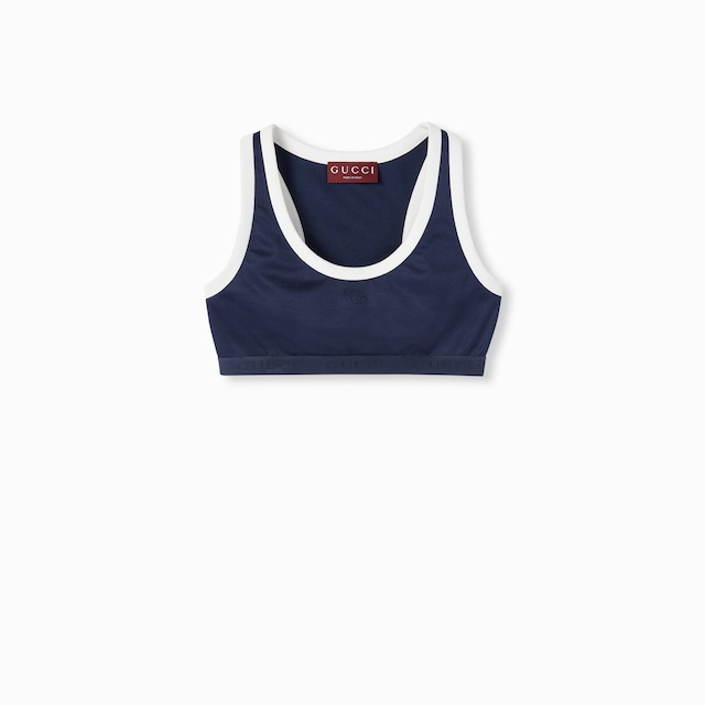 Technical jersey top with logo