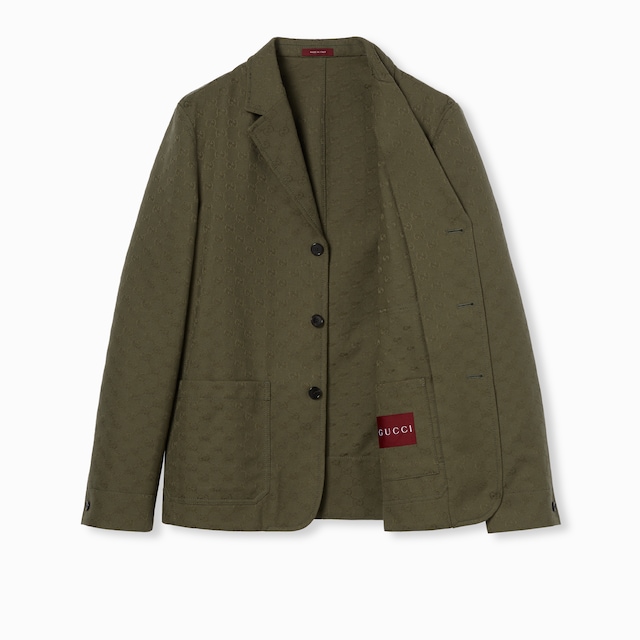 Cotton blend GG canvas jacket