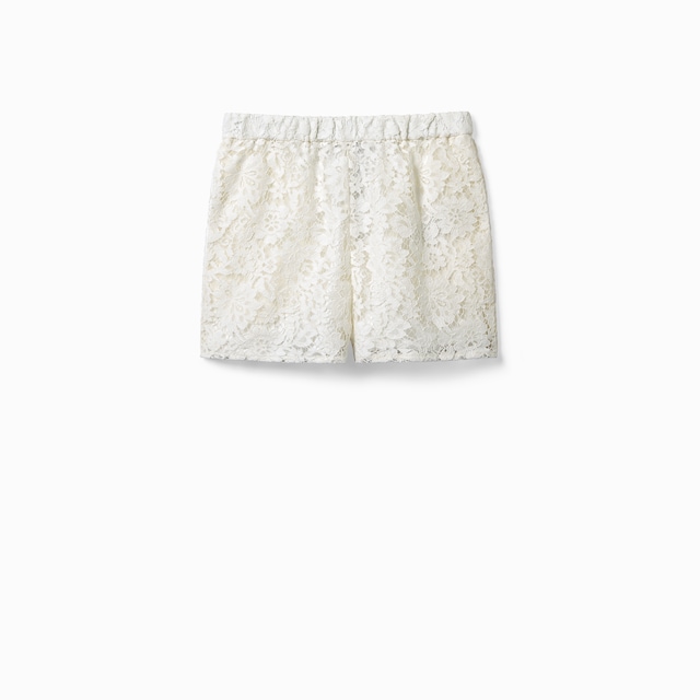 Short en dentelle fleurie Gucci