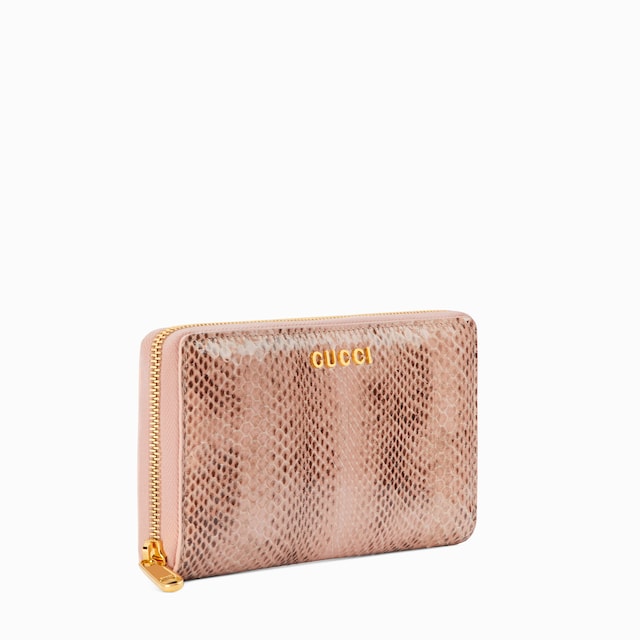 GUCCI スクリプト パイソン ジップアラウンドウォレット