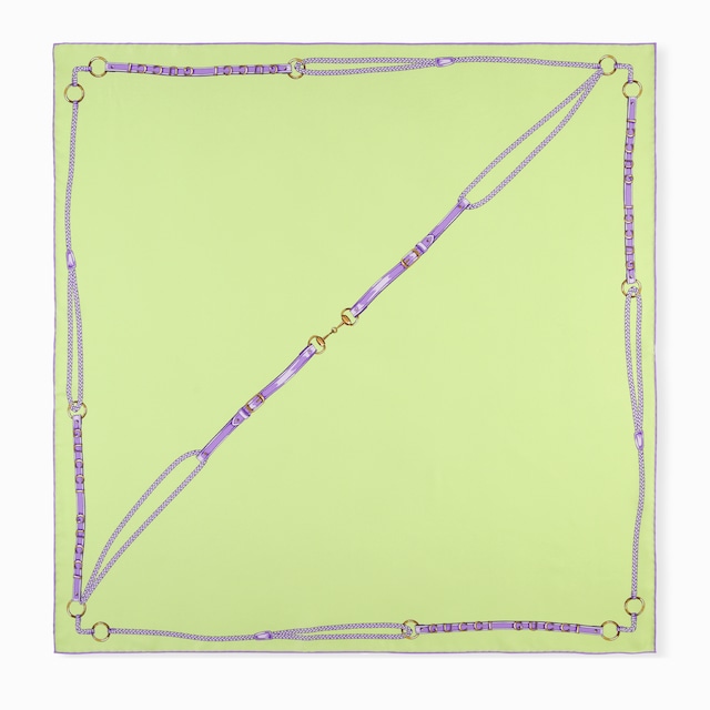 Printed silk twill carré