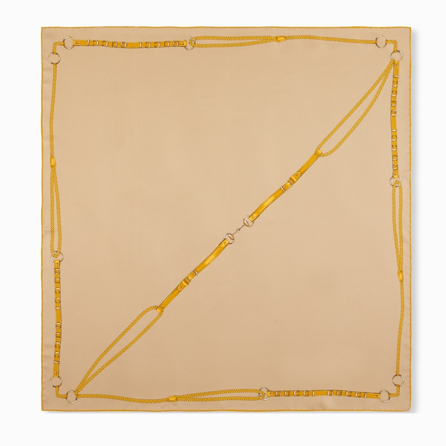 Printed silk twill carré